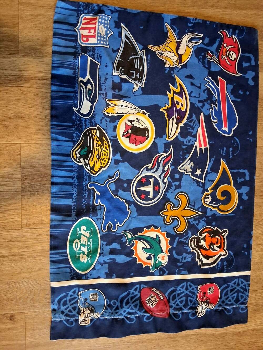 NFL Teams All Over Print Pillowcase Standard Blue Football